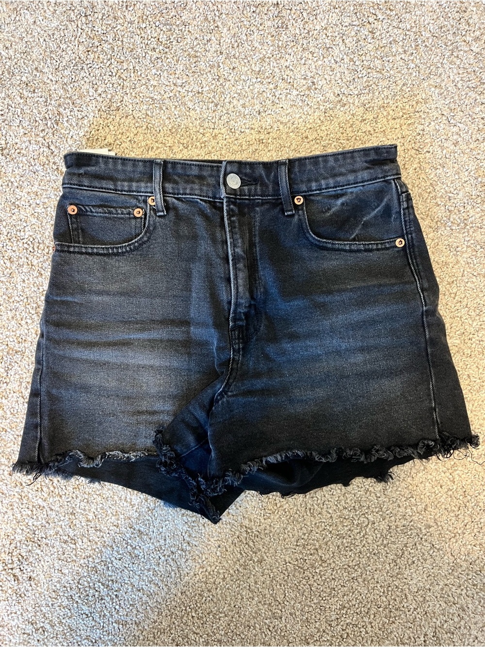 American Eagle Outfitters Black Denim Shorts